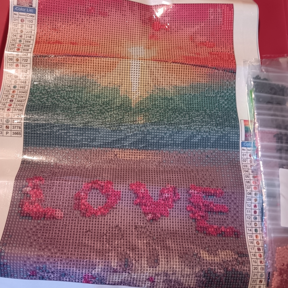 Colorful Love Sunrise Diamond Painting Kit 30x40